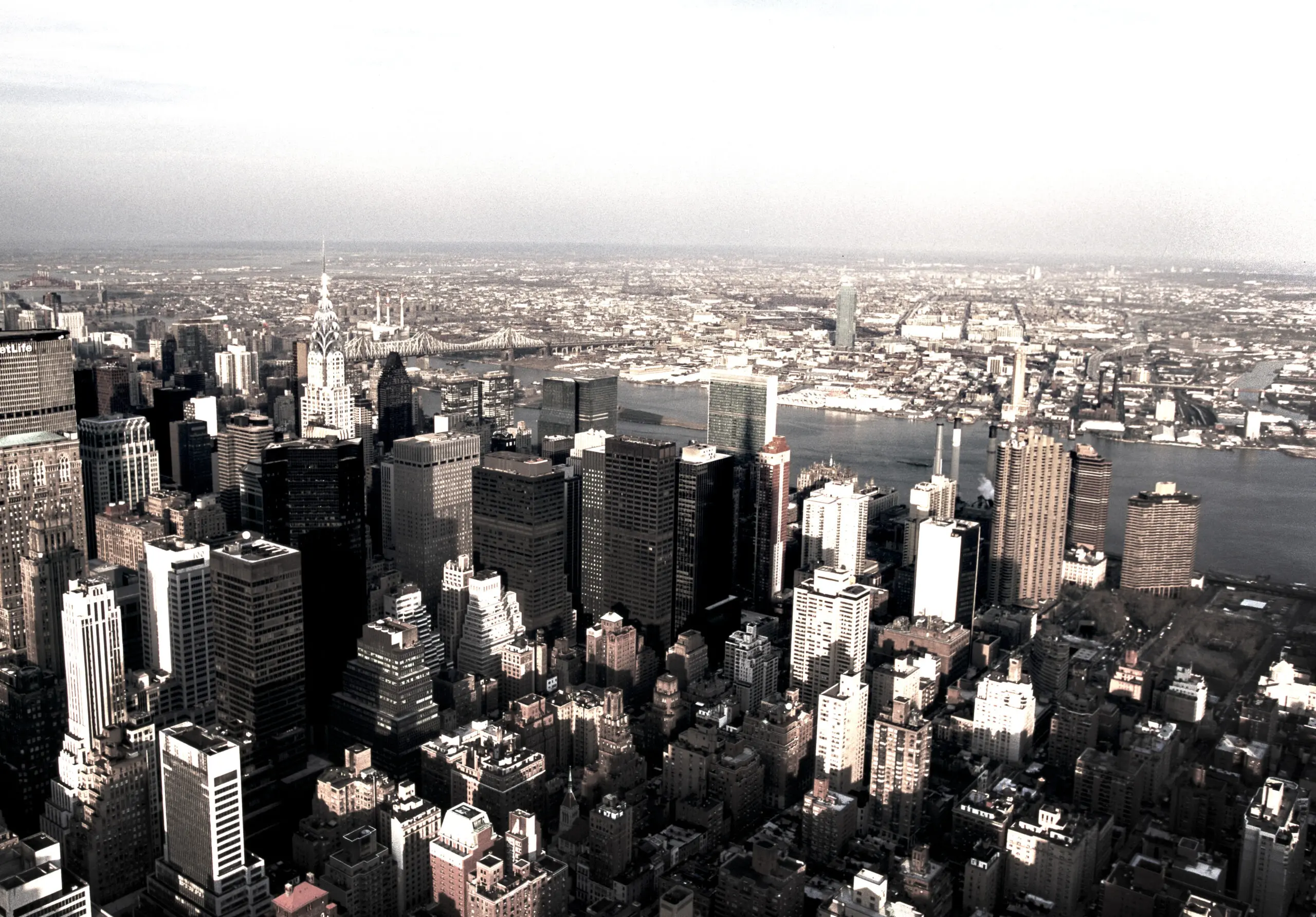 Wandbild (548) Black Manhattan präsentiert: Architektur,Landschaften,Skylines