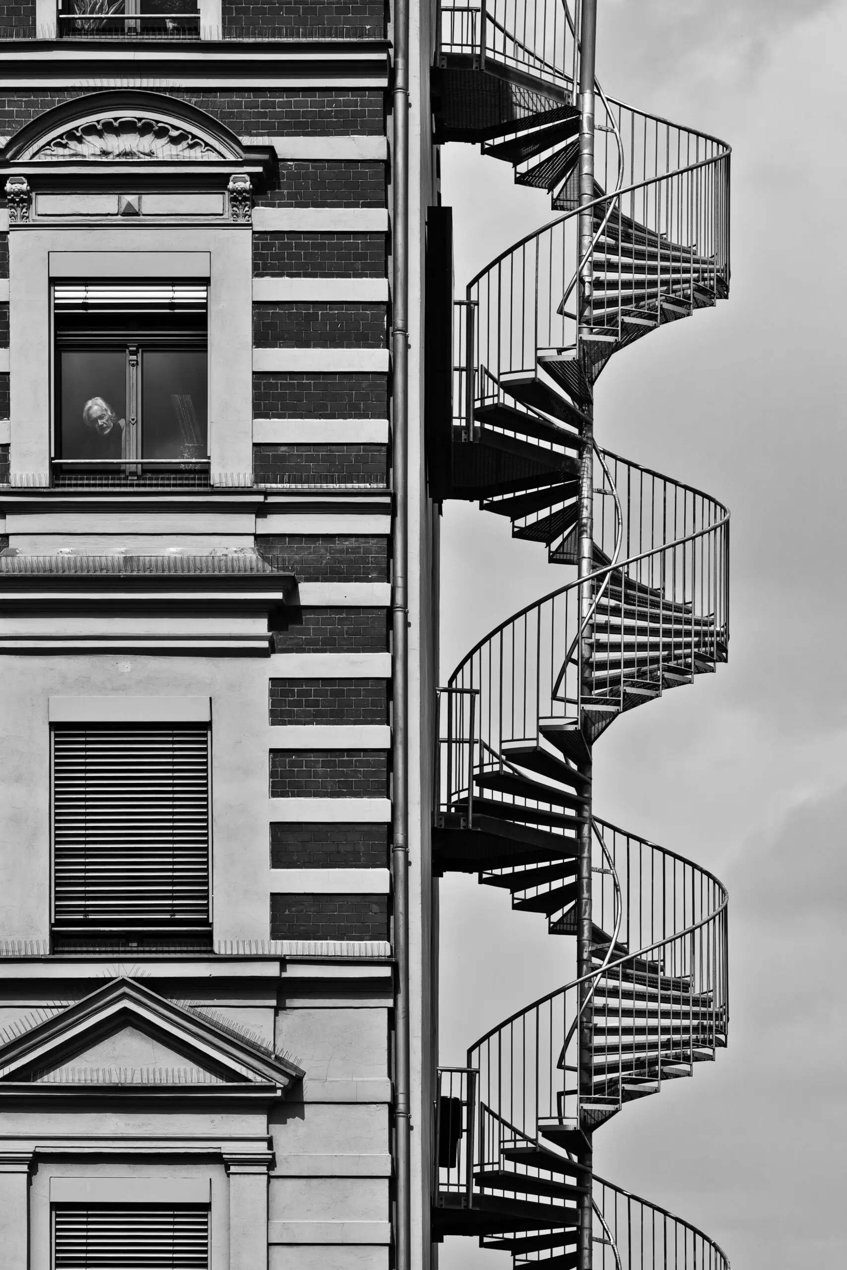Wandbild (2692) lonely man präsentiert: Architektur,Detailaufnahmen,Treppe