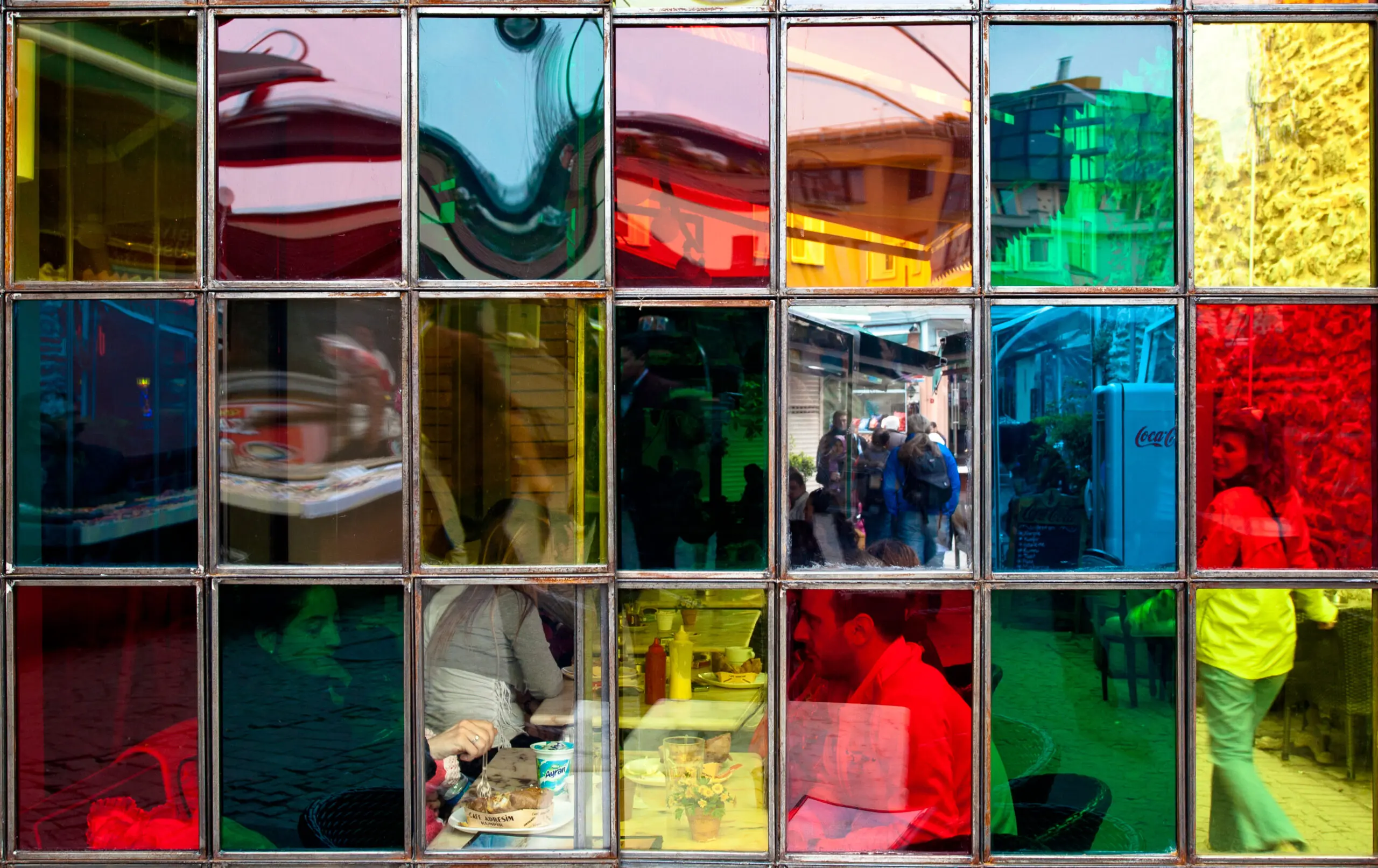 Wandbild (2778) Colored Windows präsentiert: Architektur,Detailaufnahmen,Sonstige Architektur