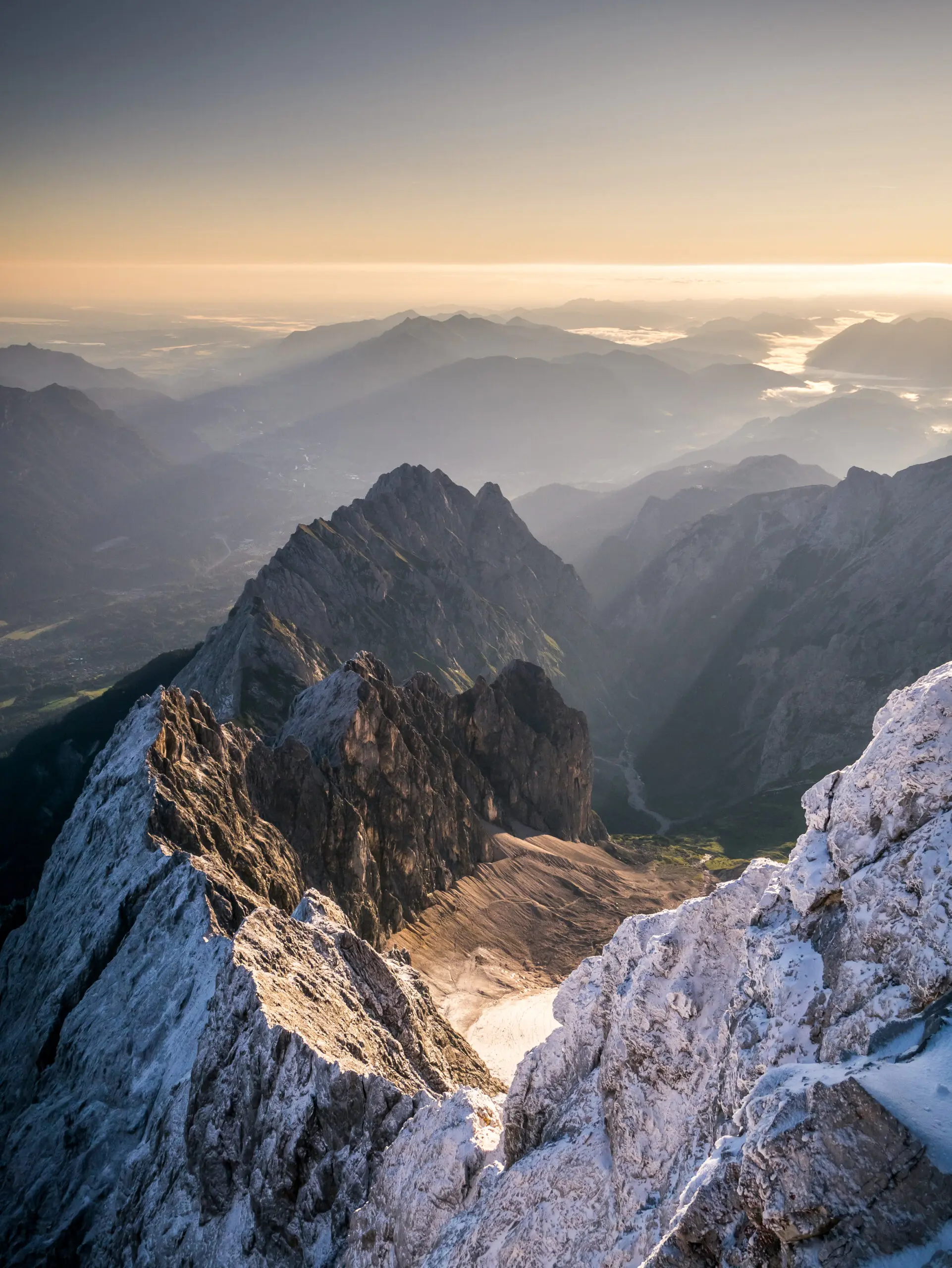 Wandbild (3039) Blick über die Alpen von der Zugspitze präsentiert: Landschaften,Berge