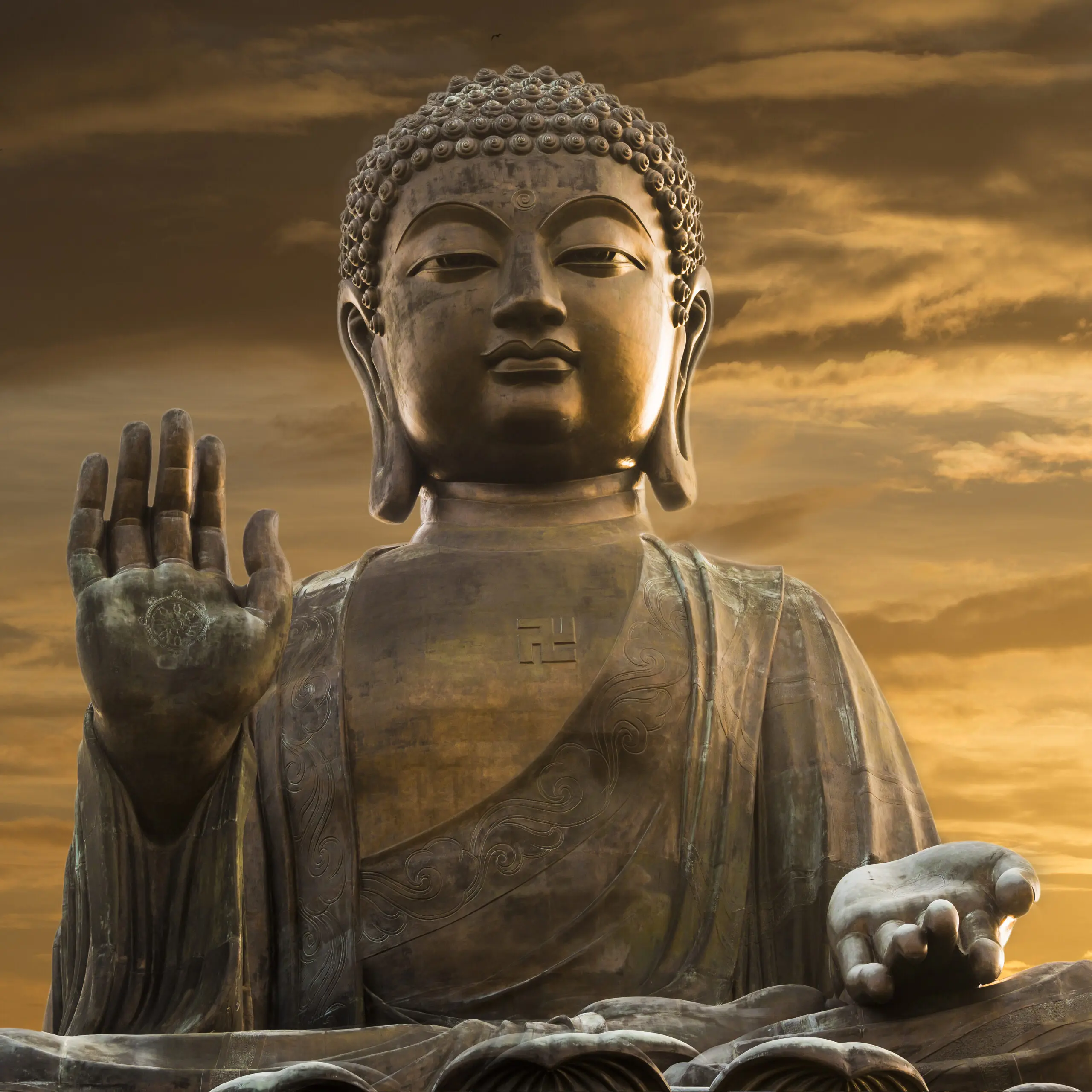 Wandbild (2575) Golden Big Buddha Lantau präsentiert: Zen & Wellness,Architektur,Sehenswürdigkeiten