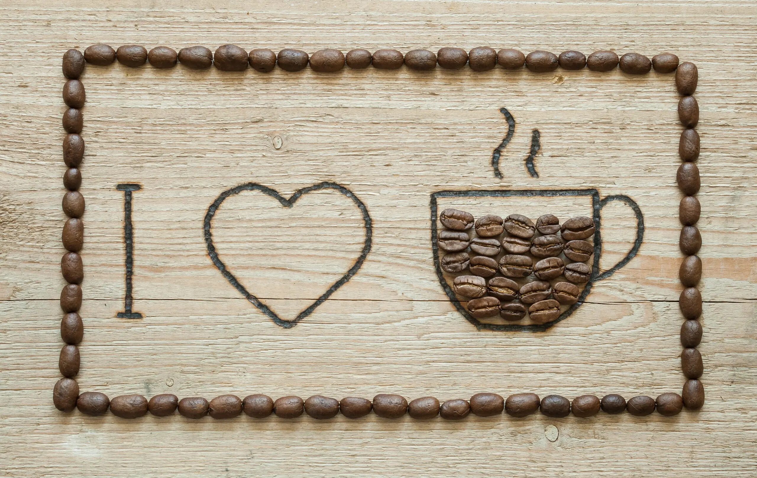 Wandbild (3381) I love Coffee präsentiert: Stillleben,Essen und Getränke
