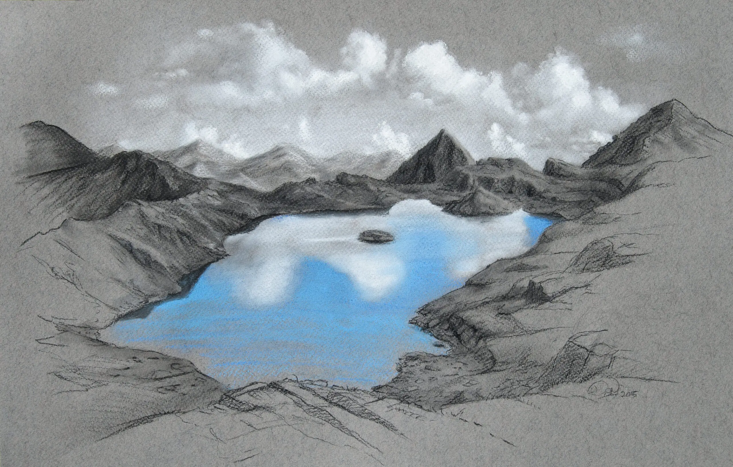 Wandbild (3568) Neualpsee präsentiert: Wasser,Landschaften,Berge,Gewässer