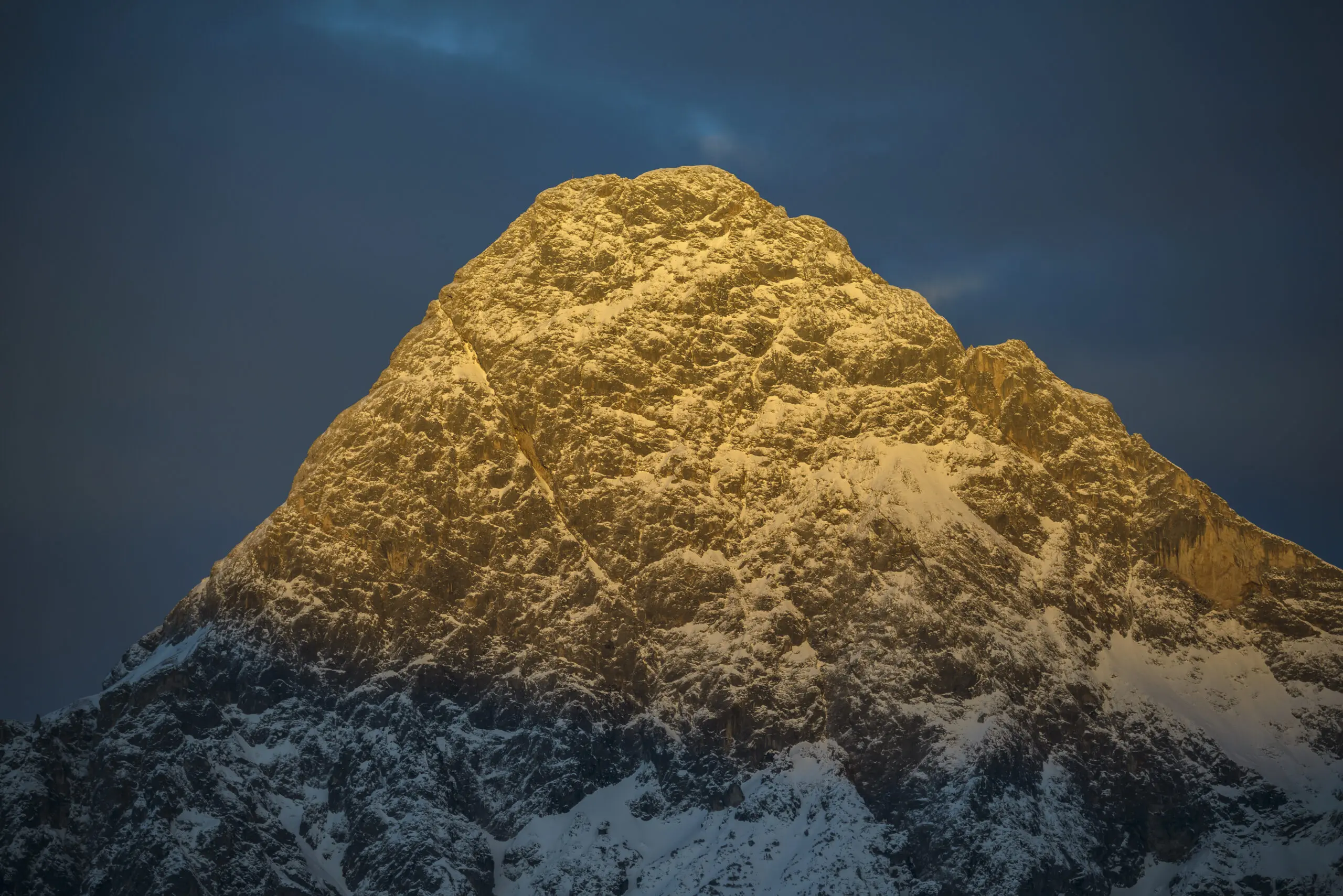 Wandbild (3763) Sonnenspitze präsentiert: Landschaften,Schnee und Eis,Winter,Berge