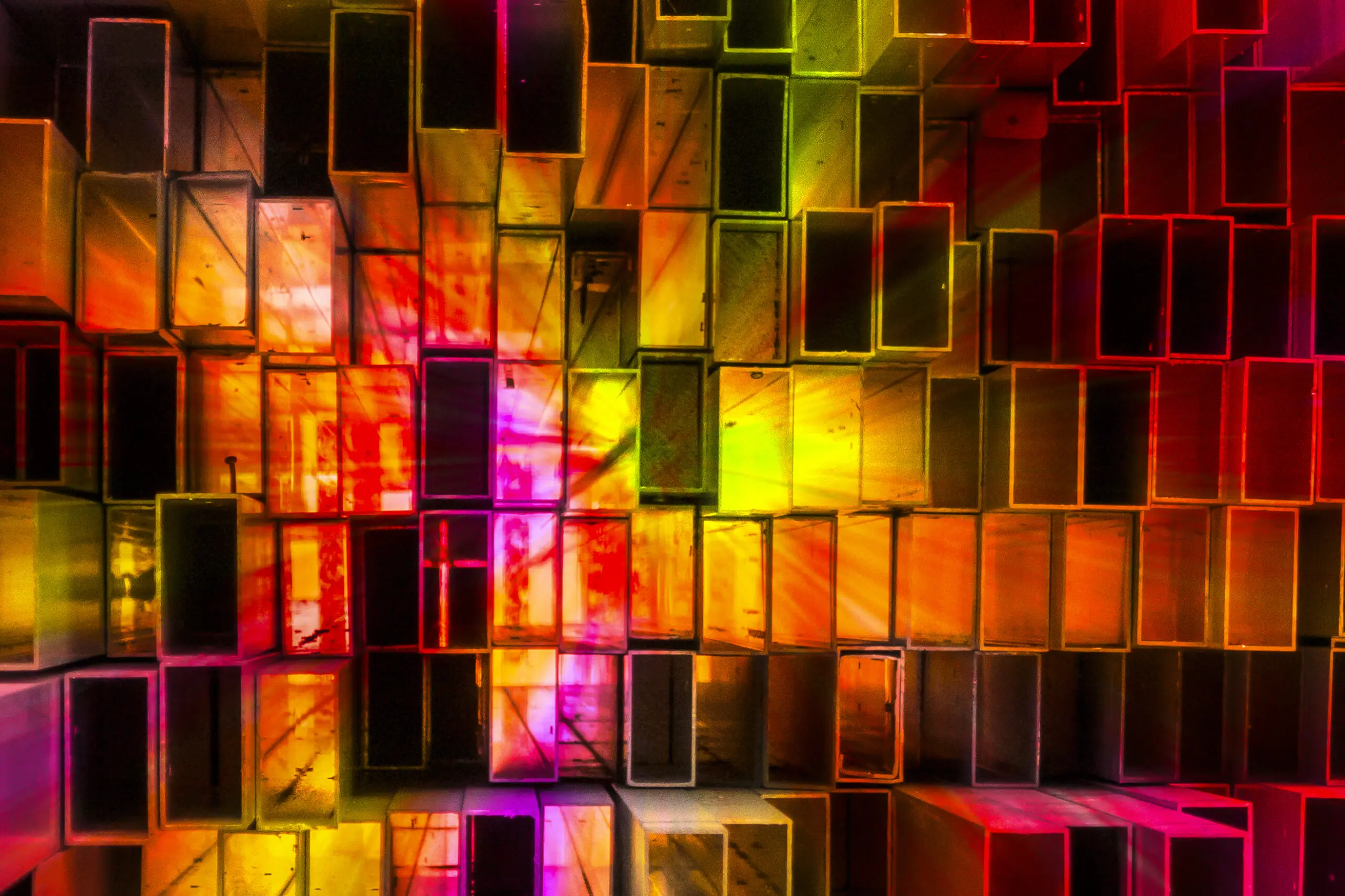 Wandbild (3994) colored stacks präsentiert: Kreatives,Abstrakt,Sonstiges Kreatives