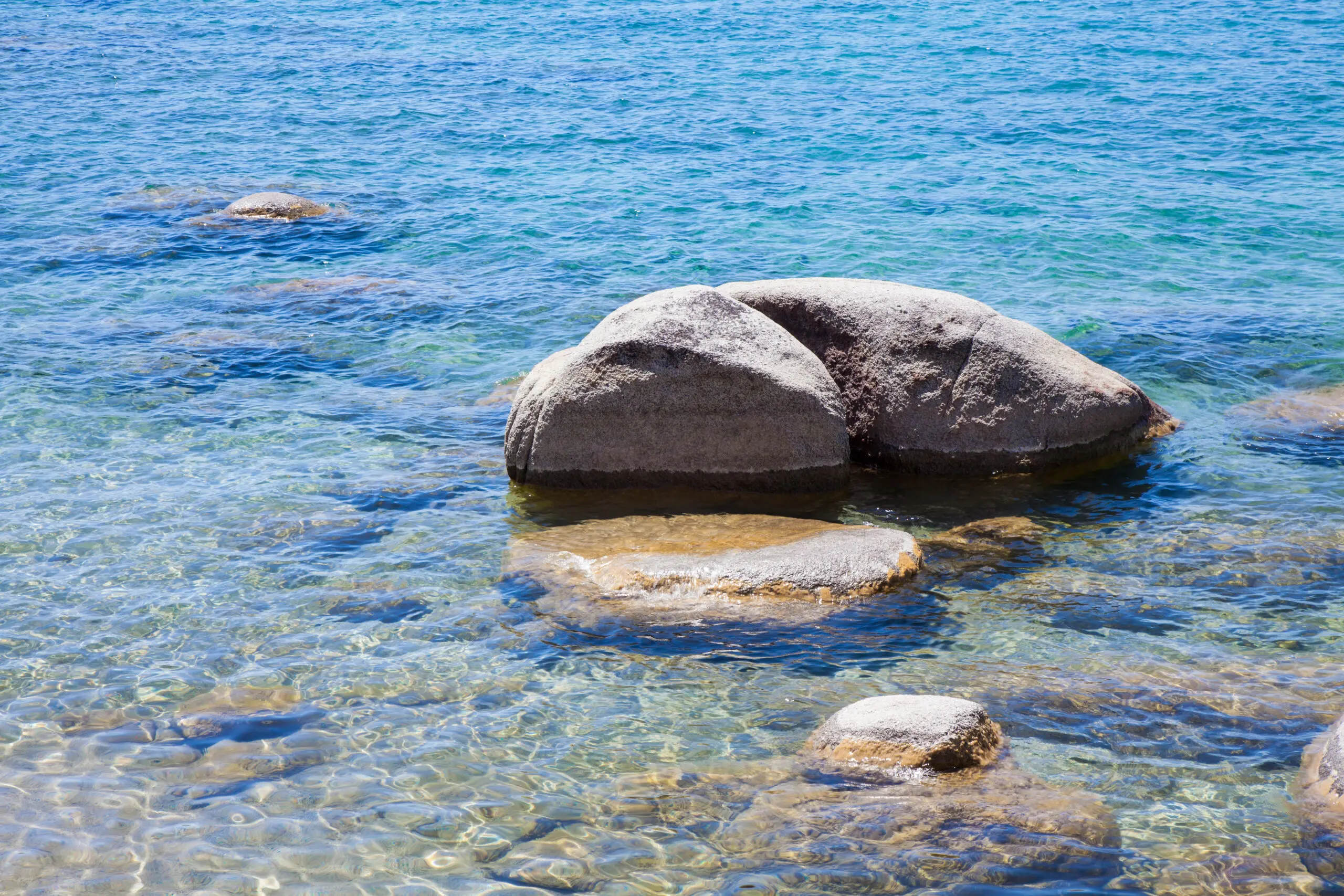 Wandbild (4181) Lake Tahoe präsentiert: Wasser,Details und Strukturen,Natur,Seen,Steine