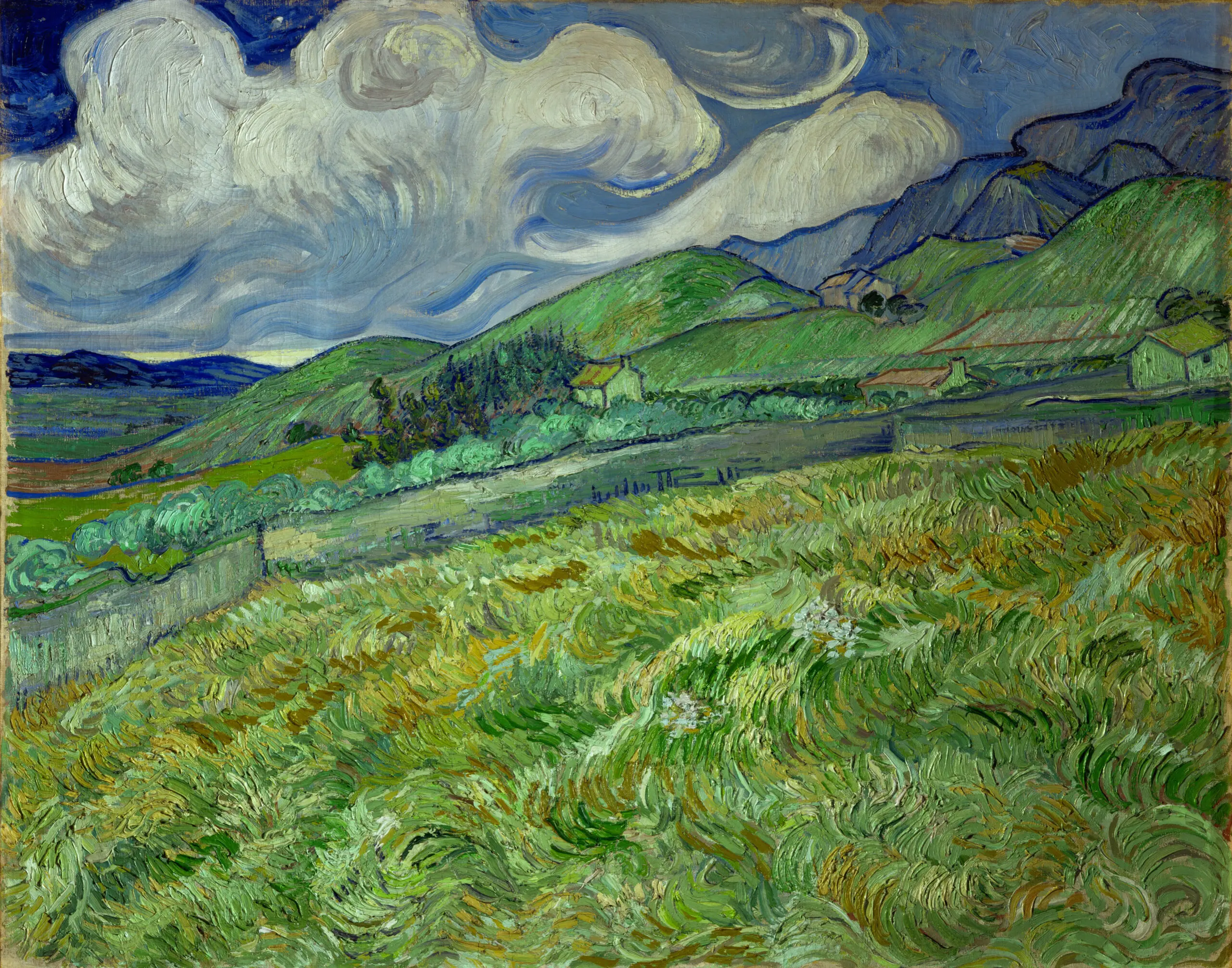 Wandbild (4714) Vincent van Gogh -Berglandschaft präsentiert: Kreatives,Natur,Landschaften,Sommer,Berge,Frühling,Sonstiges Kreatives
