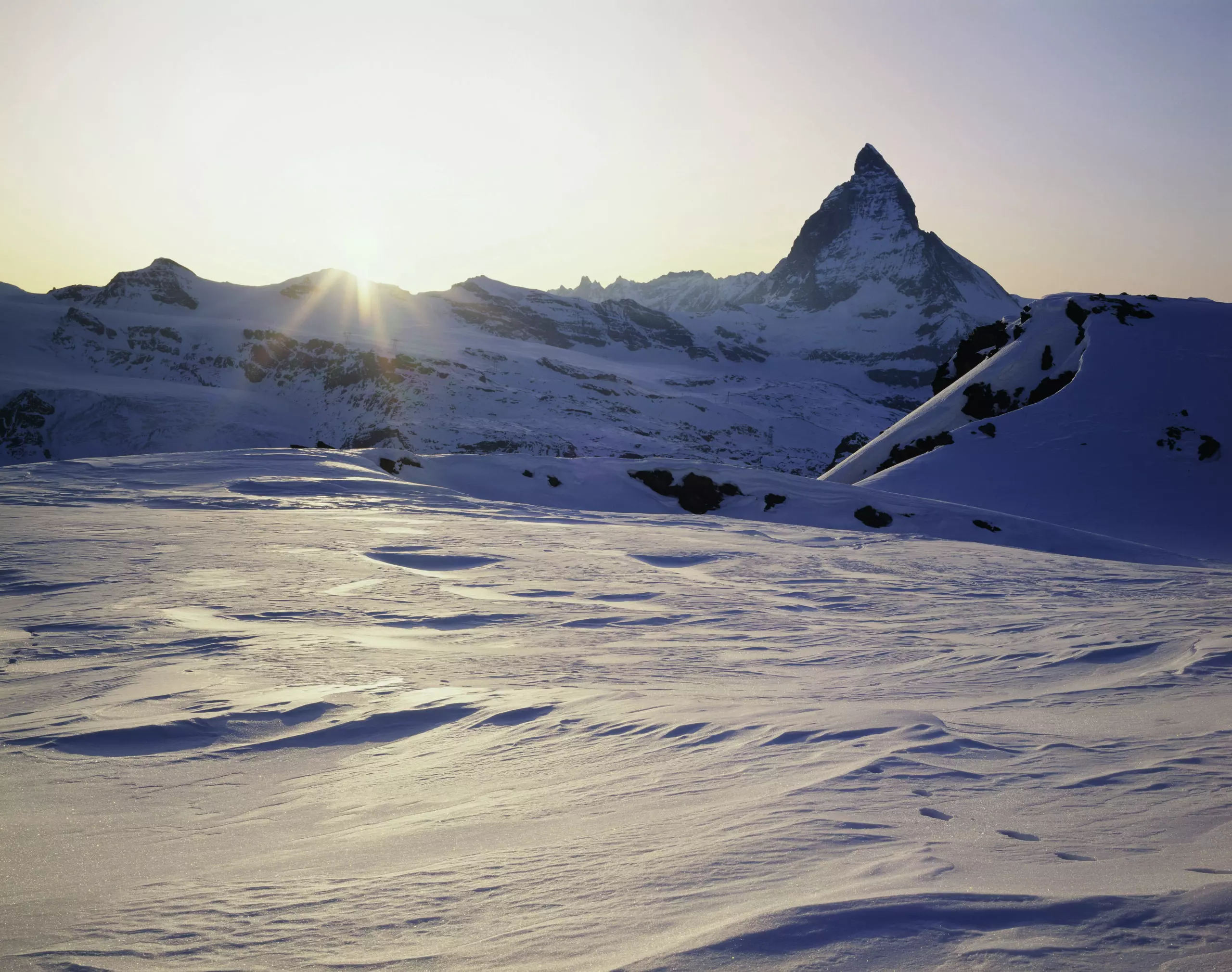 Wandbild (4761) Simeone Matterhorn Sunset präsentiert: Wasser,Natur,Landschaften,Schnee und Eis,Berge,Luftaufnahmen
