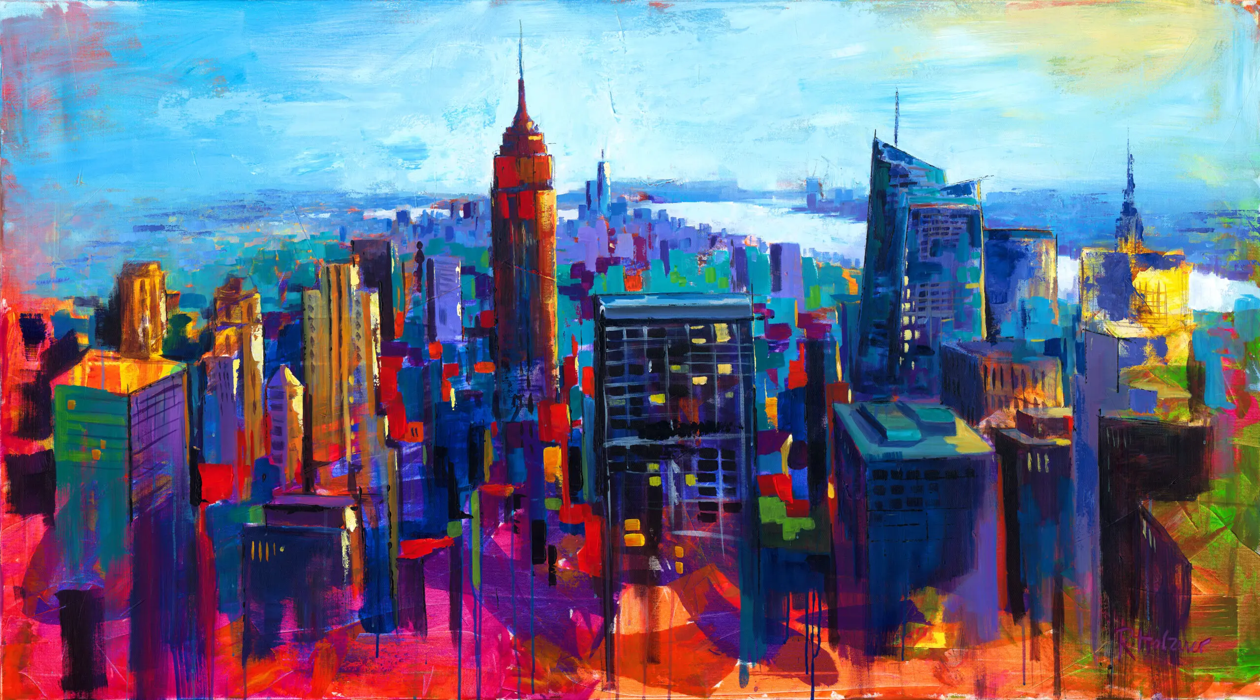Wandbild (4973) New York – Overview präsentiert: Kreatives,Architektur,Häuser,Skylines,Sonstige Architektur,Sehenswürdigkeiten