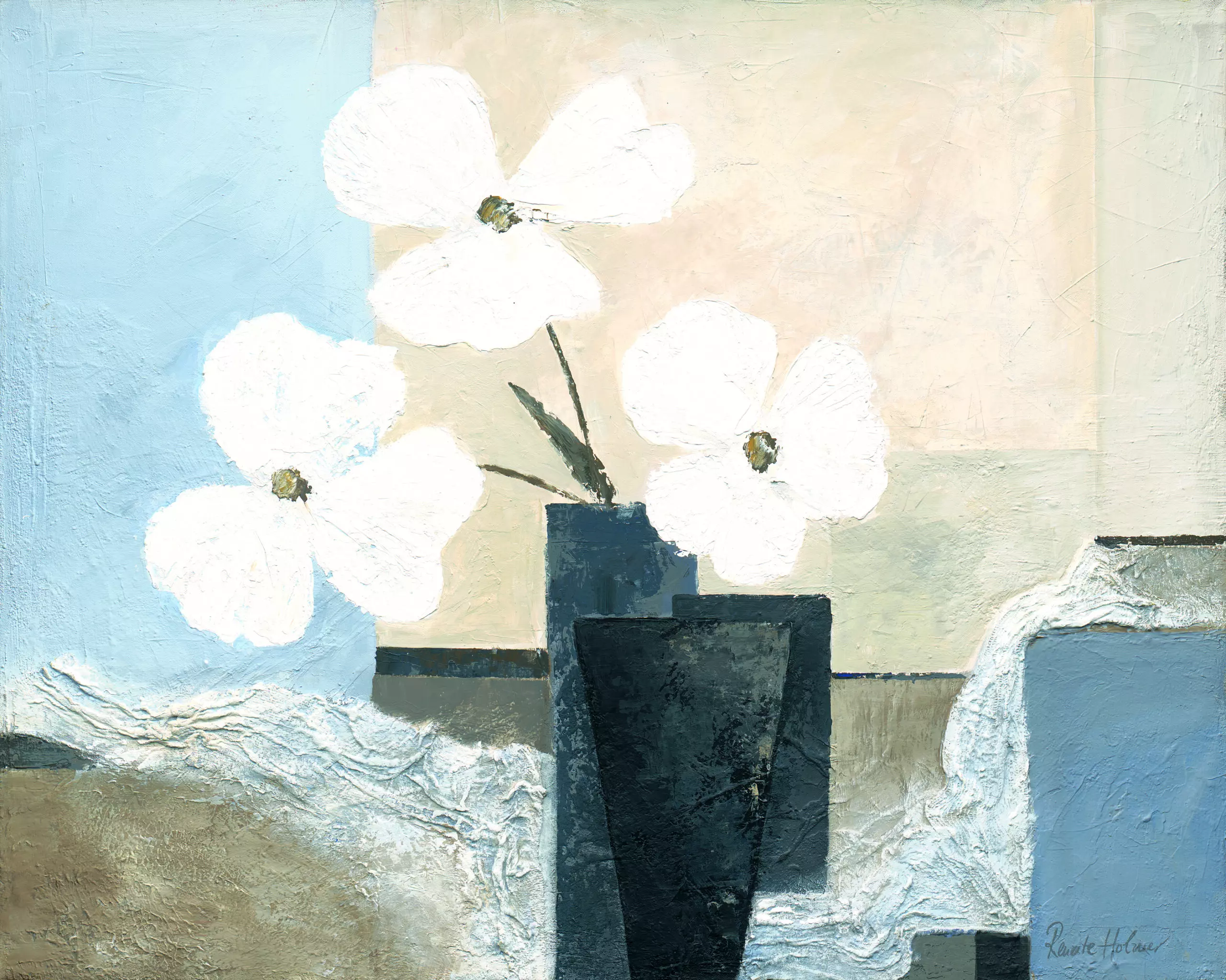 Wandbild (4995) White Hues präsentiert: Stillleben,Kreatives,Natur,Blumen und Blüten,Floral,Modern,Sonstige Stillleben