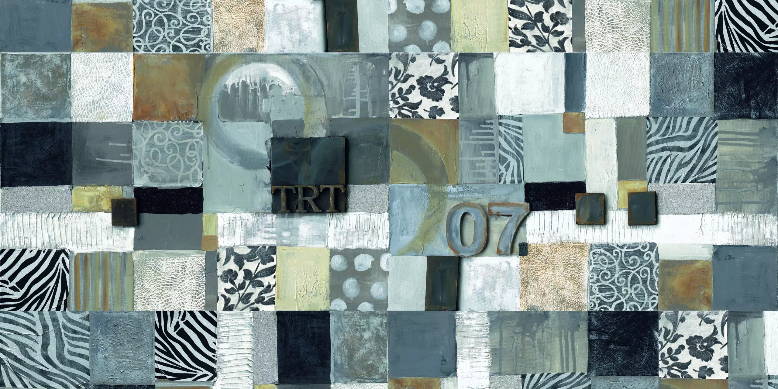 Wandbild (5010) Square Pattern TRT 07 präsentiert: Kreatives,Abstrakt