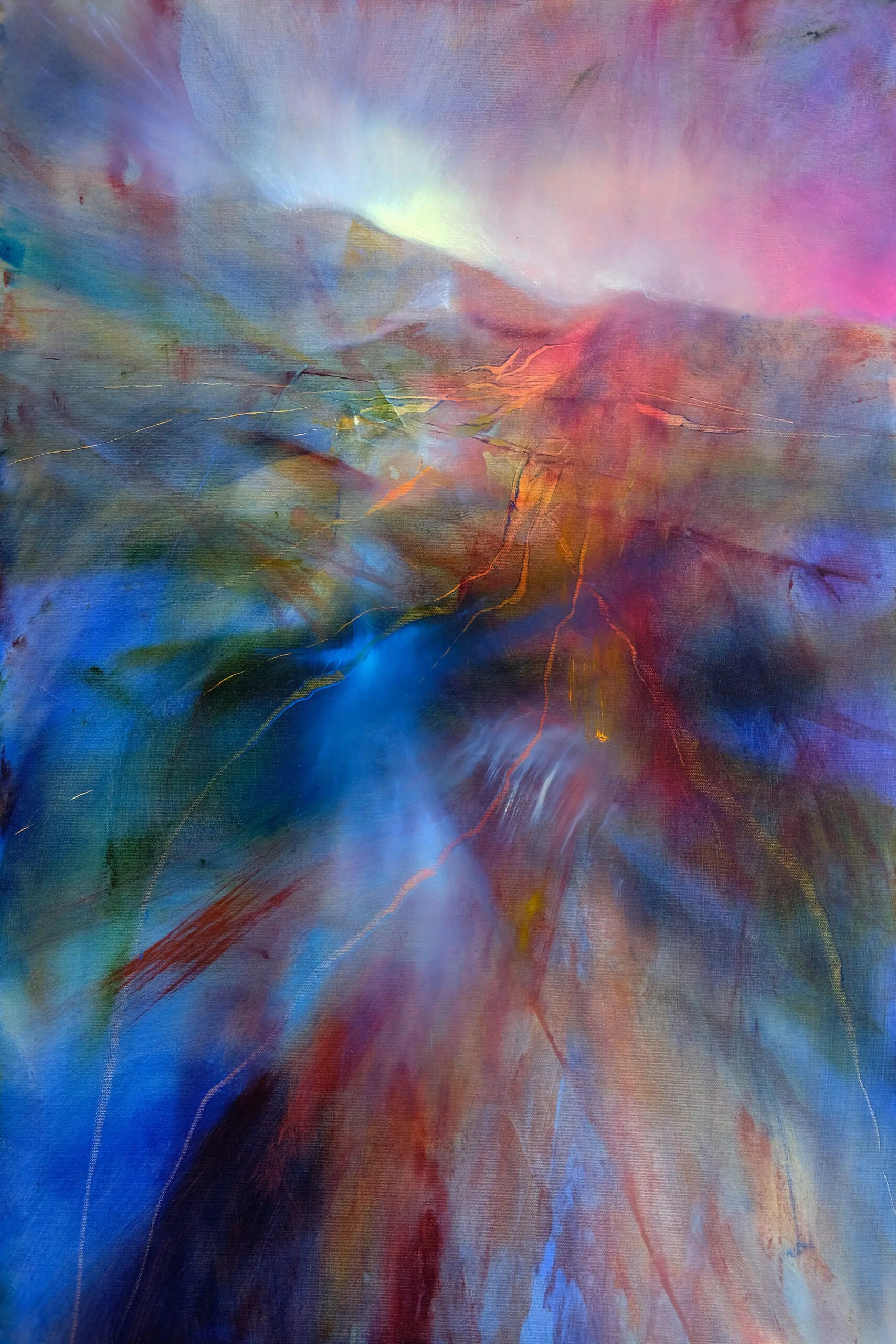 Wandbild (5419) Farbland präsentiert: Abstrakt,Berge
