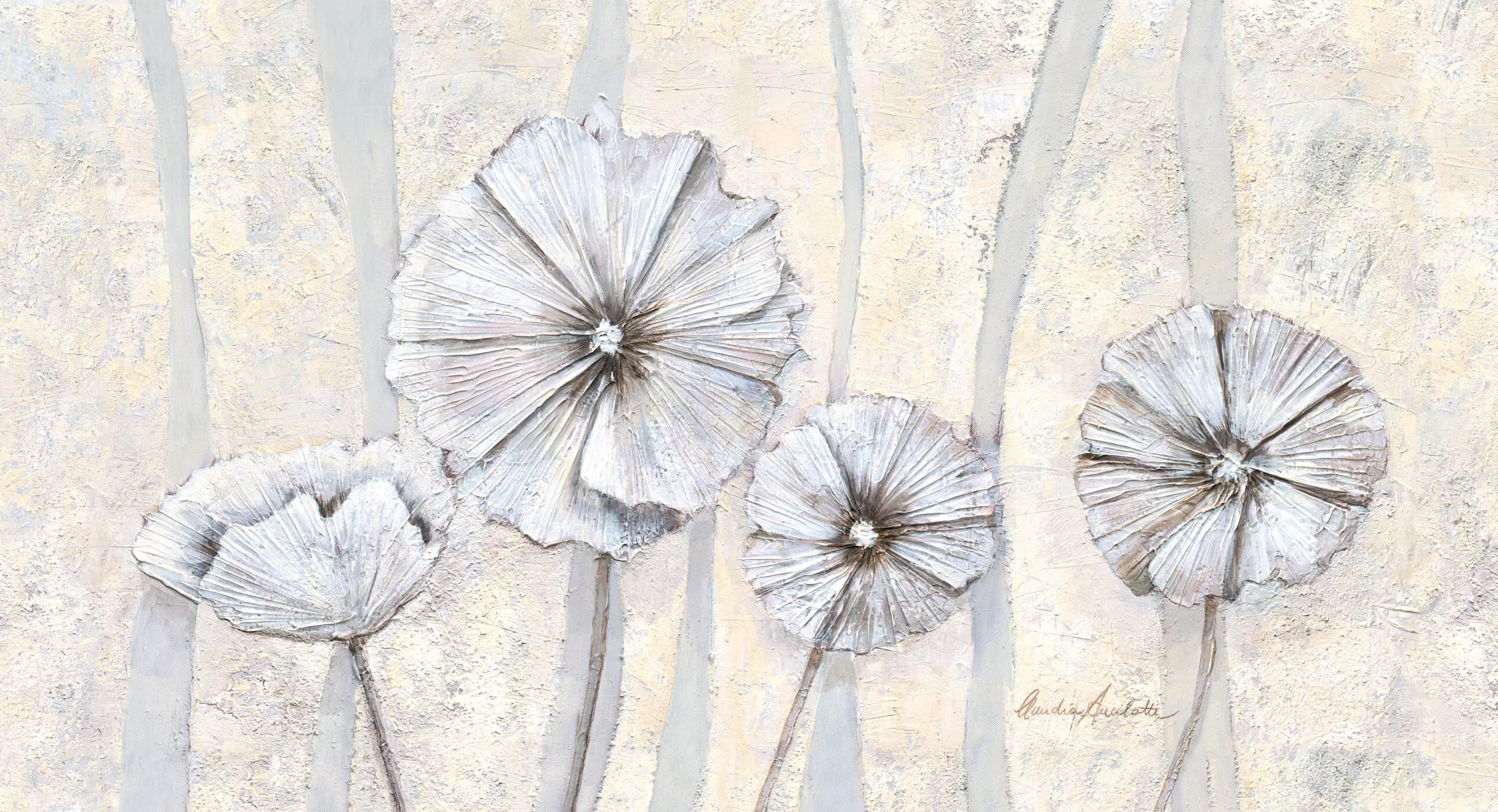 Wandbild (5555) Pearl Poppies präsentiert: Kreatives,Abstrakt,Natur,Pflanzen