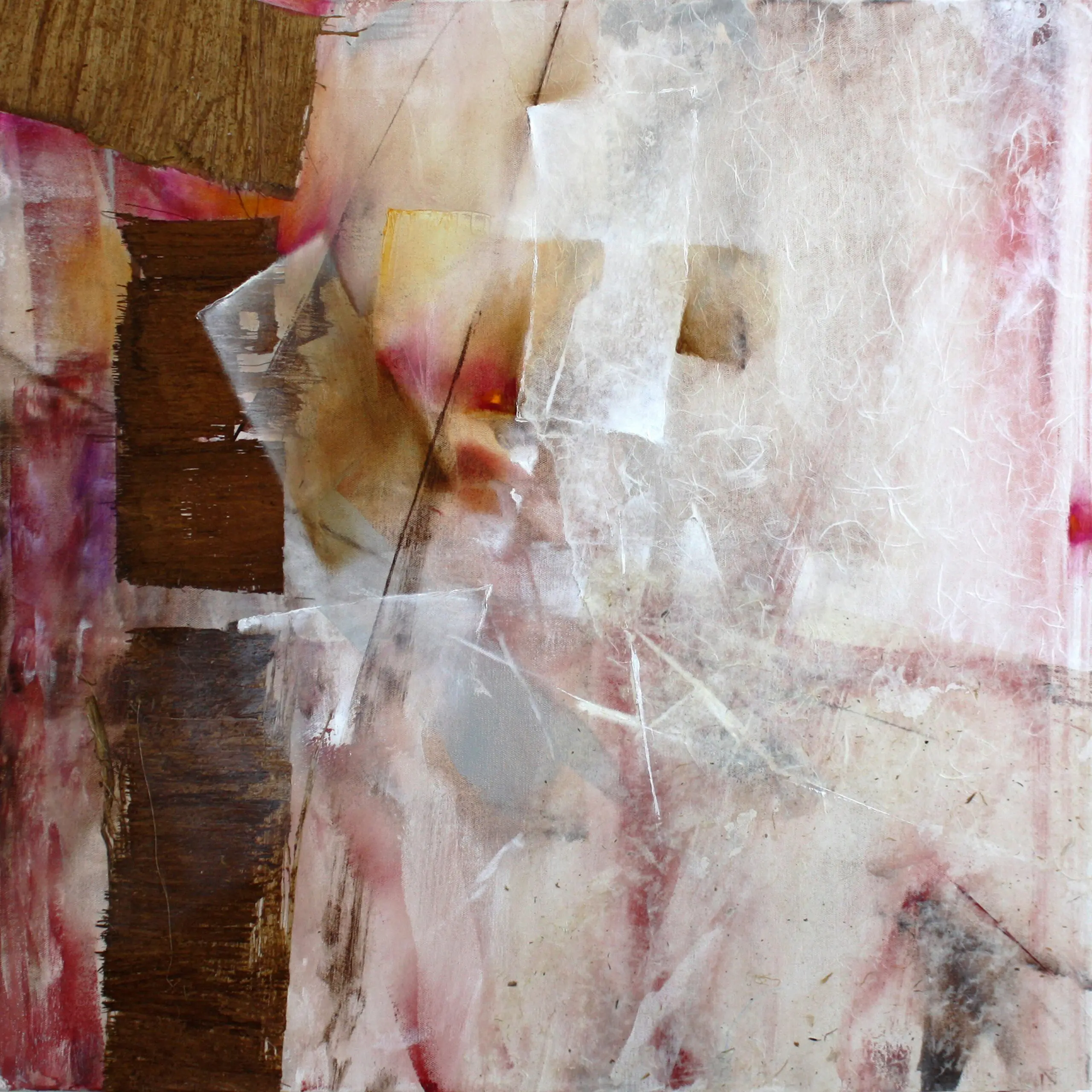 Wandbild (6135) Abstrakte Komposition – rosa und weiß präsentiert: Abstrakt