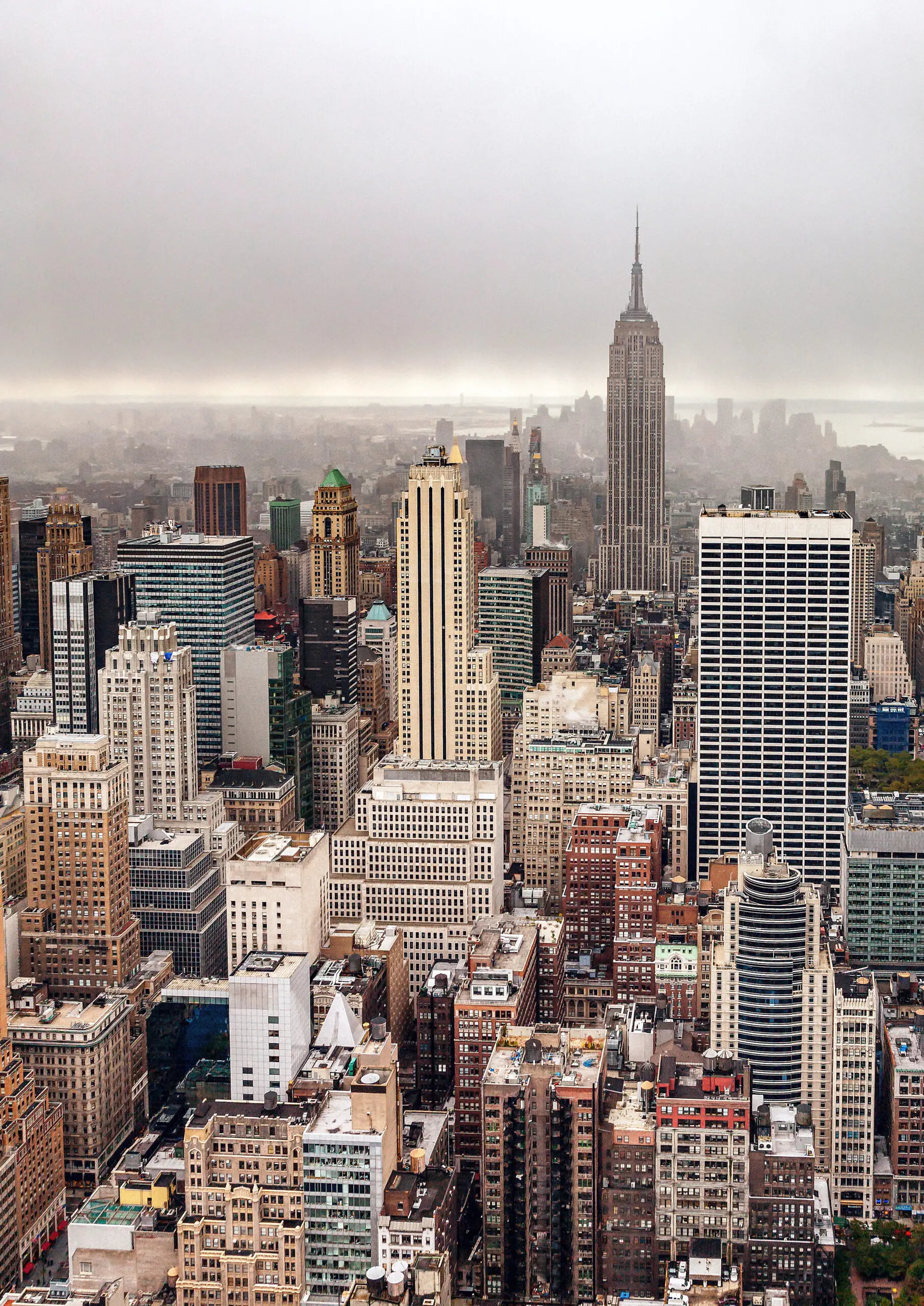 Wandbild (6362) Foggy day in Manhattan by Par Soderman,1x.com präsentiert: Technik,Architektur,Häuser,Skylines,Sehenswürdigkeiten