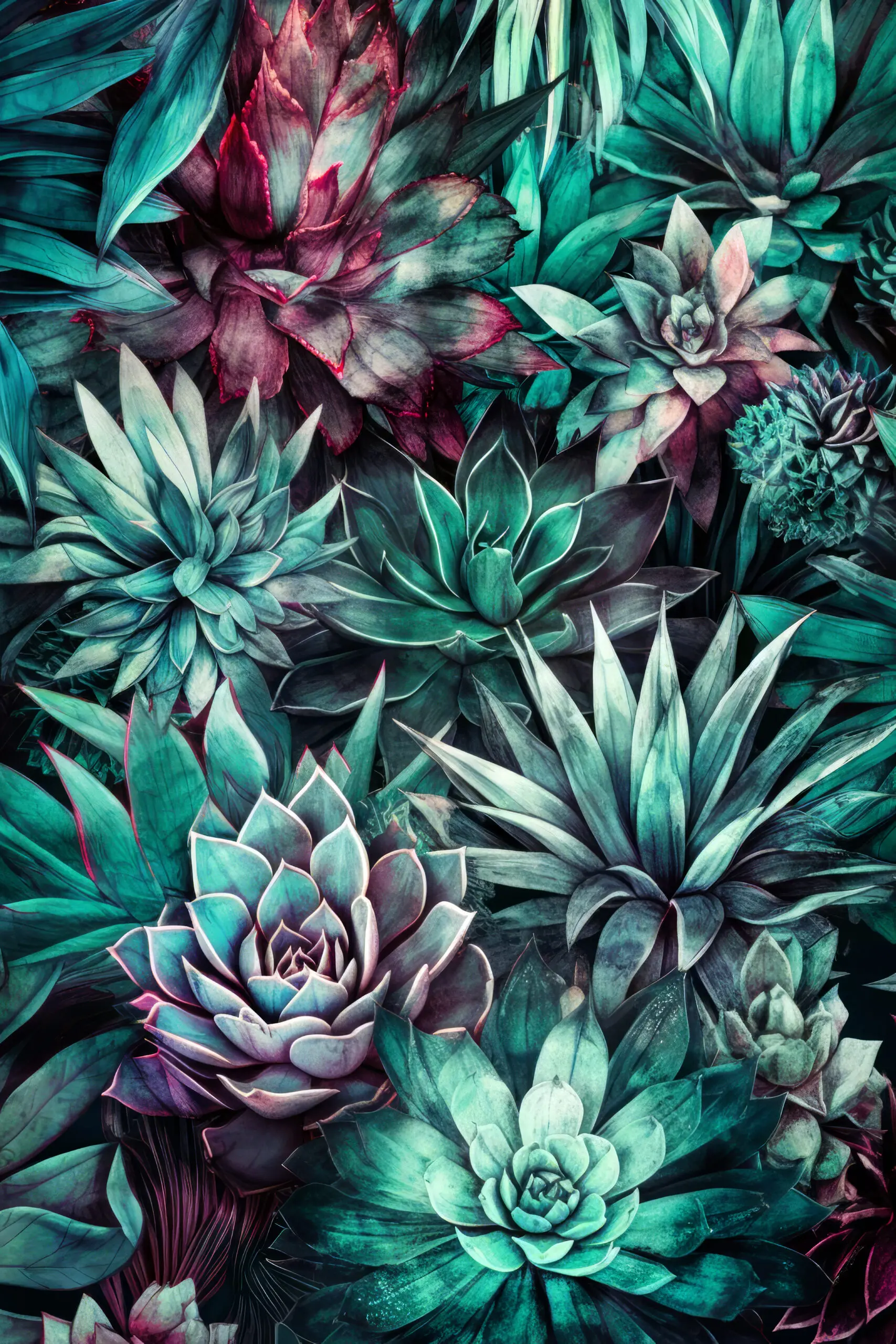 Wandbild (21910) Succulents and cactus 4 By Justyna Jaszke präsentiert: Natur