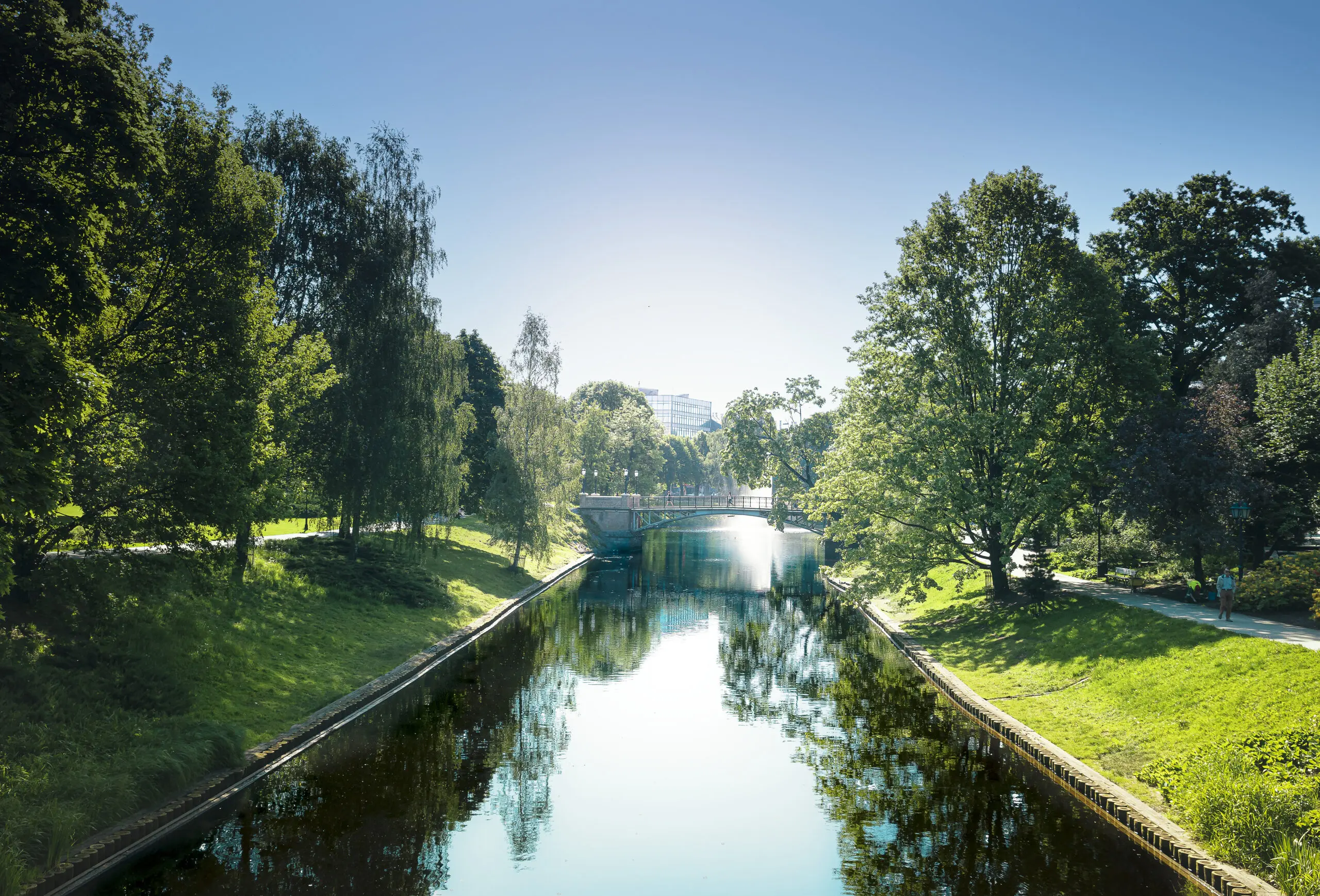 Wandbild (23374) Sommermorgen präsentiert: Wasser,Natur,Landschaften,Bäume,Sommer,Bäche und Flüsse,Wasserspiegelungen