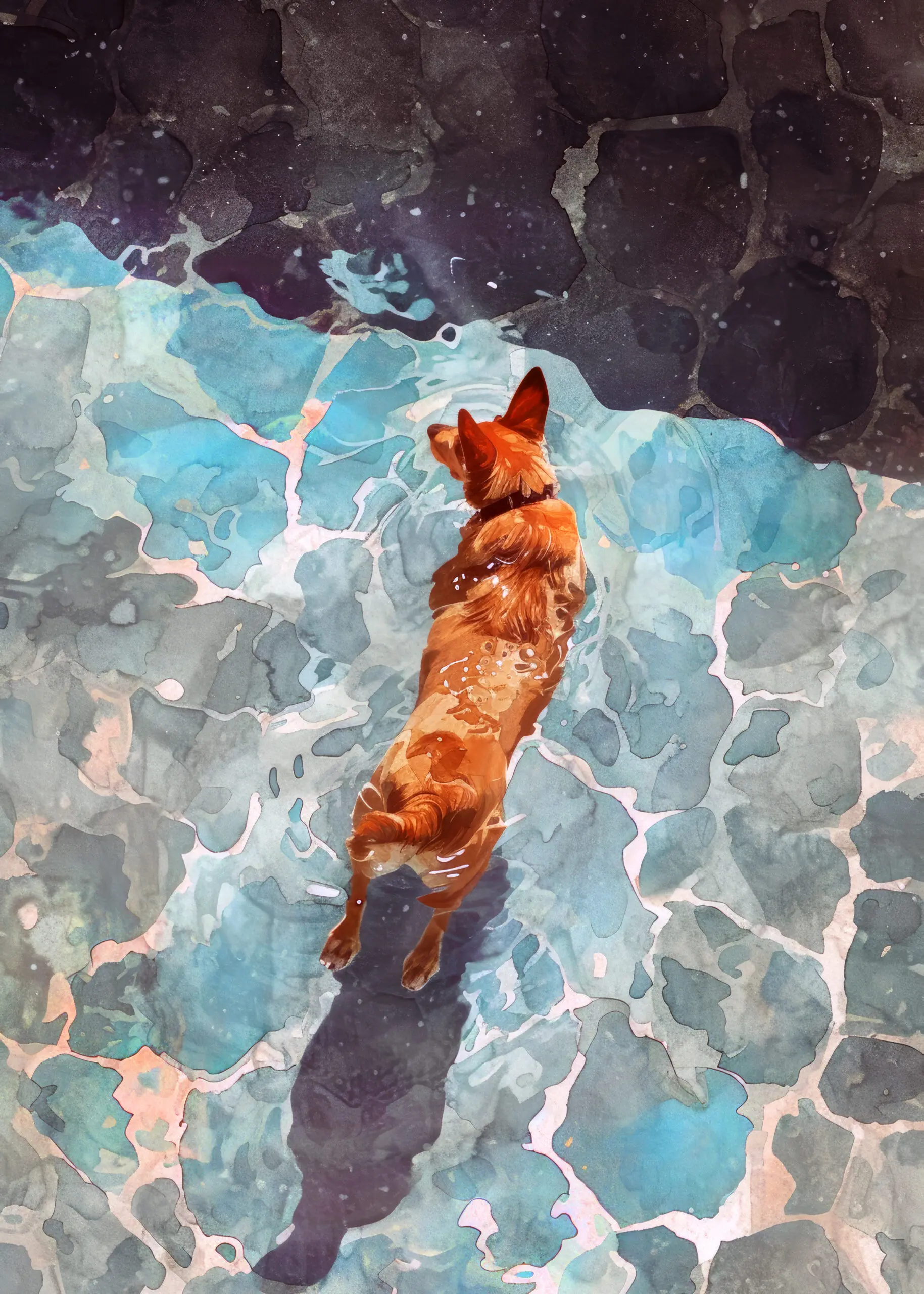 Wandbild (26084) Dog's life 1 by Justyna Jaszke präsentiert: Kreatives,Tiere