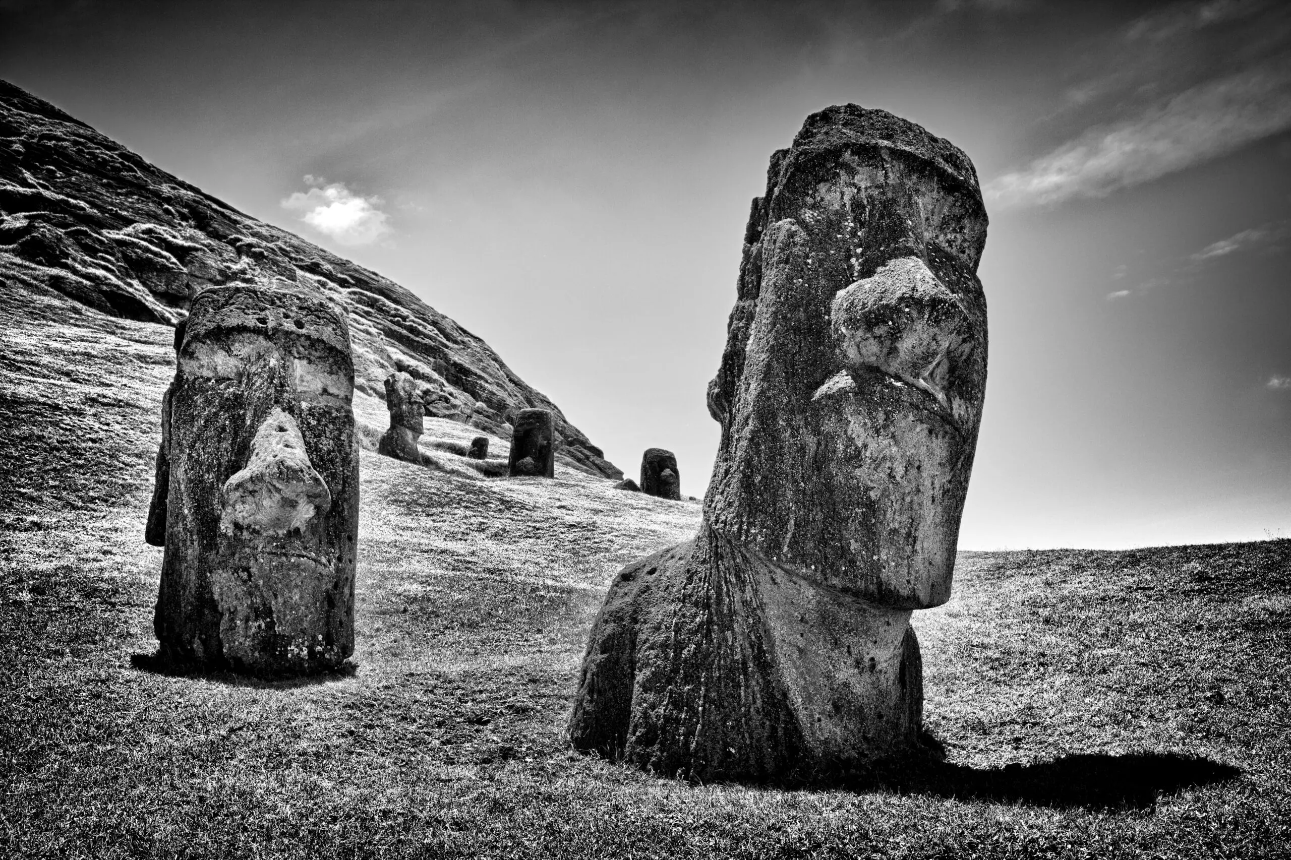 Wandbild (27393) Moai by Ivano Fusetti präsentiert: Stillleben,Kreatives,Architektur,Landschaften,Sehenswürdigkeiten